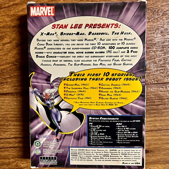 Marvel Comic Book Library • 2003 • CD-ROM • 100 Marvel Comics in Digital Format - Picture 7 of 11